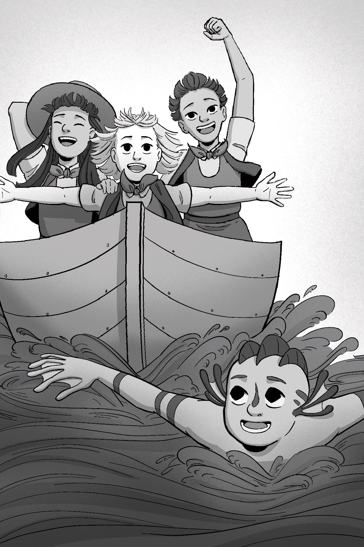 Self-Directed Work, 2025, Based off Grace Puente&#39;s The Poppy Scouts